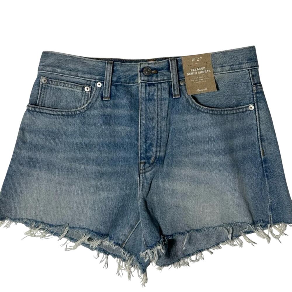 Madewell Light Wash Relaxed Denim Shorts NWT
